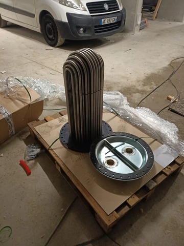 mise en place d'un échangeur dans un ballon 2000L